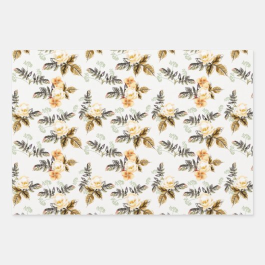 Elegant Wedding Gift Wrap Geschenkpapier Set (Vorderseite 3)