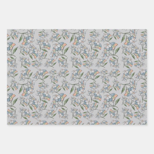 Elegant Wedding Gift Wrap Geschenkpapier Set (Vorderseite 2)