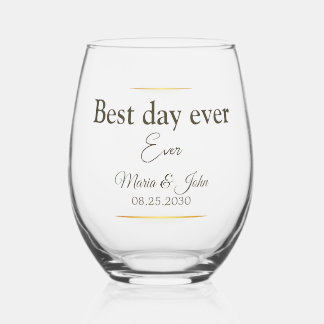 Elegant Wedding Glasses Weinglas Ohne Stiel