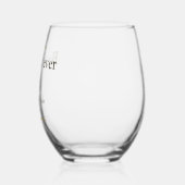 Elegant Wedding Glasses Weinglas Ohne Stiel (Links)