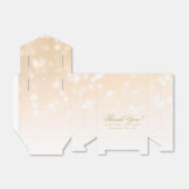 Elegant Wedding Gold Bokeh Sparkle Lights Geschenkschachtel (Ungefaltet)