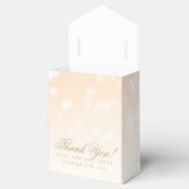 Elegant Wedding Gold Bokeh Sparkle Lights Geschenkschachtel (Geöffnet)