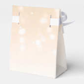 Elegant Wedding Gold Bokeh Sparkle Lights Geschenkschachtel (Rückseite)