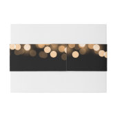 Elegant Wedding Gold Hollywood Glam Einladungsbanderole (Rückseitenbeispiel)