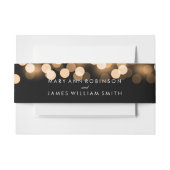 Elegant Wedding Gold Hollywood Glam Einladungsbanderole (Vorderseite Beispiel)
