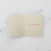 Elegant Wedding Gown Dankeschön Card Dankeskarte (Innenseite)