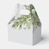 Elegant Wedding Green Eucalyptus Foliage Wedding Geschenkschachtel (Rückseite)