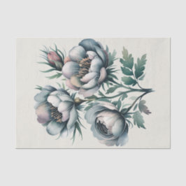 Elegant Wedding Green und Gray Bouquet Seidenpapier