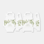 Elegant Wedding Greenery Floral Foliage Gefallen Geschenkschachtel (Ungefaltet)