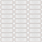 Elegant Wedding Guest Address Labels (Vorderseite)