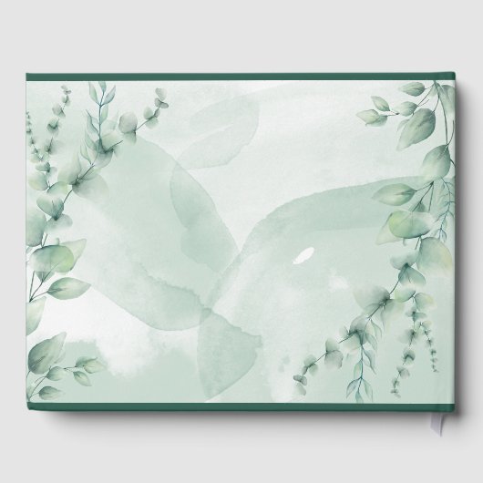 Elegant Wedding Guest Book Gästebuch (Rückseite)