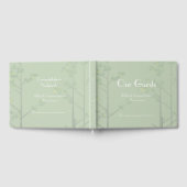 Elegant Wedding Guest Book Green Tree Art Gästebuch (Voll)