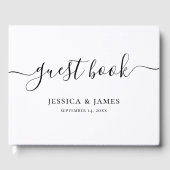 Elegant Wedding Handgeschriebene Kalligraphie Gästebuch (Vorderseite)