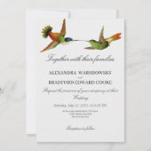 Elegant Wedding Hummingbird Light Gray (Vorderseite)