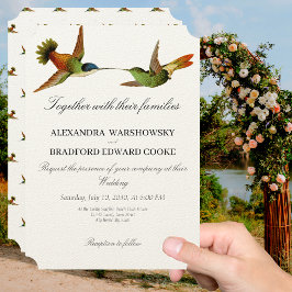 Elegant Wedding Hummingbird  wedding invitation Einladung