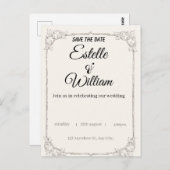 Elegant Wedding Invitation – A Modern Touch for Yo Postkarte (Vorne/Hinten)