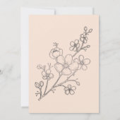 Elegant wedding invitation adorned with roses einladung (Rückseite)