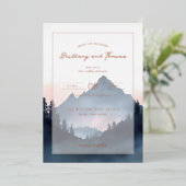 Elegant Wedding Invitation Card Folieneinladung (Stehend vorne)