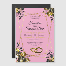 Elegant Wedding Invitation Card Magneteinladung