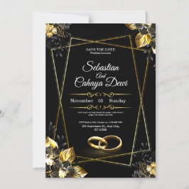 Elegant Wedding Invitation Card Magneteinladung