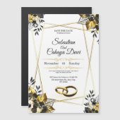 Elegant Wedding Invitation Card Magneteinladung (Vorne/Hinten)