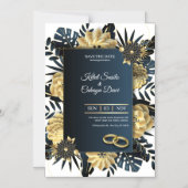 Elegant Wedding Invitation Card Magneteinladung (Vorderseite)