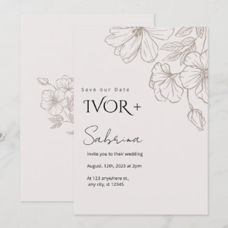 Elegant Wedding Invitation Card TemplateInvitation Einladung