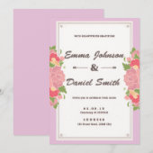 Elegant Wedding Invitation – Classic Script Design Einladung (Vorne/Hinten)