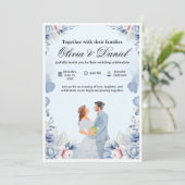 Elegant Wedding Invitation – Customizable & Modern Einladung (Stehend Vorderseite)