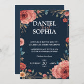 Elegant Wedding Invitation Designs - Celebrate Lov Einladung (Vorne/Hinten)