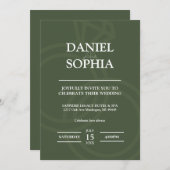 Elegant Wedding Invitation Designs - Celebrate Lov Einladung (Vorne/Hinten)