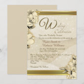 Elegant Wedding Invitation Einladung (Vorne/Hinten)