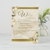 Elegant Wedding Invitation Einladung (Stehend Vorderseite)