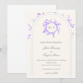 Elegant Wedding Invitation  Einladung (Vorne/Hinten)