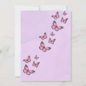 Elegant Wedding Invitation Floral Romantic Einladung (Rückseite)