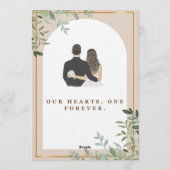 Elegant Wedding Invitation | Modern Romantic Einladung (Rückseite)