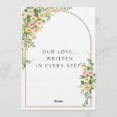 Elegant Wedding Invitation | Modern Romantic Einladung (Rückseite)