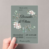 Elegant Wedding Invitation – Simple and Luxurious  Acryleinladungen (Insitu (Handheld))