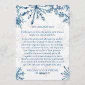 Elegant  Wedding Invitation - Stylish weeding card Einladung (Rückseite)