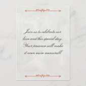 Elegant Wedding Invitation Template Einladung (Rückseite)