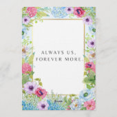 Elegant Wedding Invitation | Timeless Romantic Einladung (Rückseite)