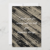 Elegant wedding invitation with new design einladung (Rückseite)