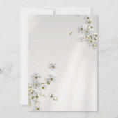 Elegant Wedding Invitation with Silver Glitter Einladung (Rückseite)