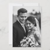 Elegant Wedding Invitations – Timeless Love in Eve Einladung (Rückseite)