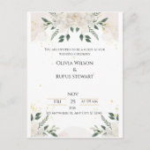 Elegant Wedding Invitations – Timeless Love in Eve Postkarte (Vorderseite)