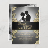 Elegant Wedding Invitations – Timeless Love in Eve Postkarte (Vorne/Hinten)