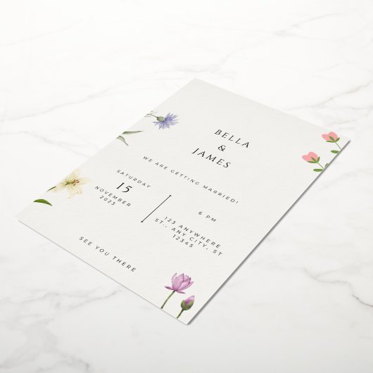 Elegant Wedding Invite | Vorlage bearbeiten (Gedreht)