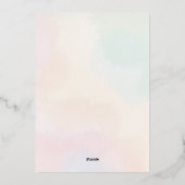 Elegant Wedding Invite | Vorlage bearbeiten (Rückseite)