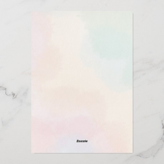 Elegant Wedding Invite | Vorlage bearbeiten (Rückseite)