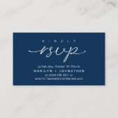Elegant Wedding Invites RSVP via Phone or Email Begleitkarte (Vorderseite)